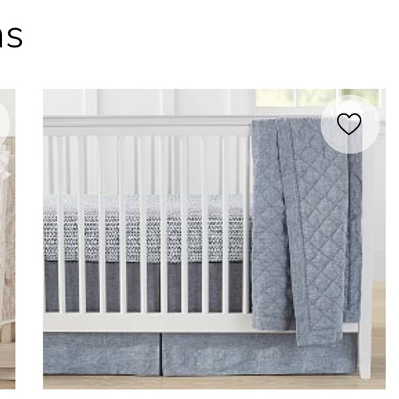 pottery barn crib bedding